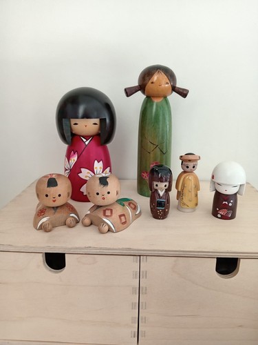 Collection kokeshi dolls - collection, of