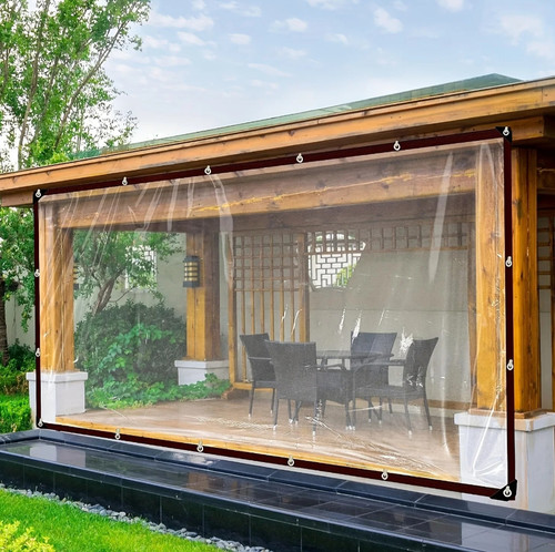 1pc clear waterproof pvc tarp - waterproof,