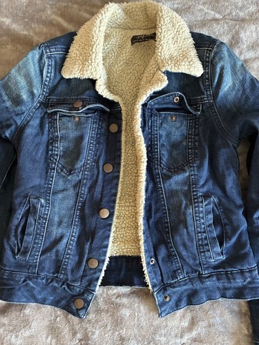 Zara trf denim faux fur - trf,
