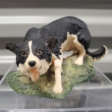 Aynsley Mastercraft Sheep Dog Border Collie Figurine Action Pose Vintage England