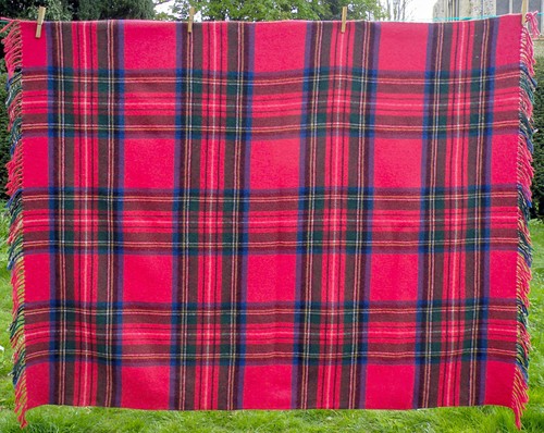 Vintage stuart tartan wool - tartan,