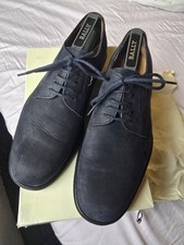 Bally Men's Blue Derby Leather