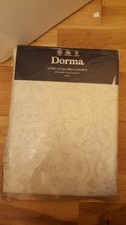 dorma lined jacquard curtains standard 170 x137cm 54" vichy new cream lavender