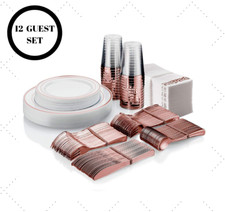 96 Set Elegant Plastic Party