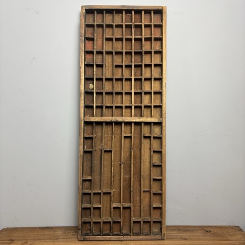 Vintage wooden printers tray - wooden,