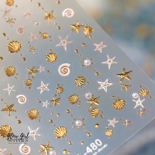 Nail art stickers set summer - art,