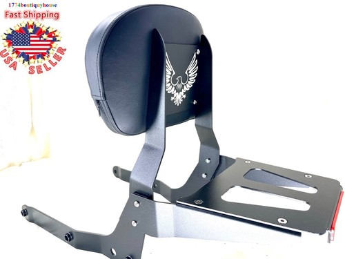 Black sissy bar backrest and - black,
