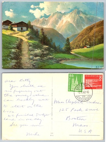 Vintage 1962 swiss - vintage, alps