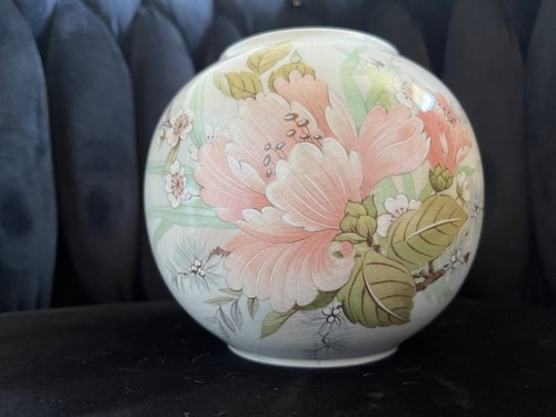 Vintage peony vase bowl - vase, /