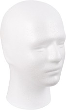 Male Mannequin Head Styrofoam