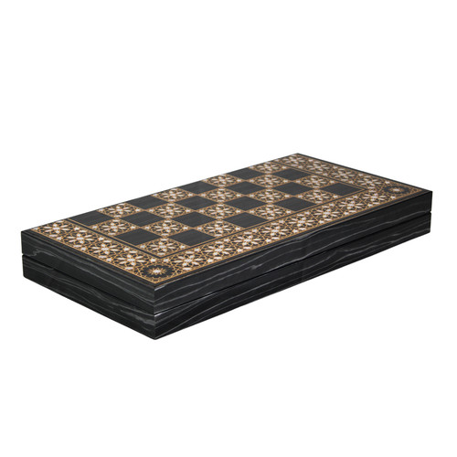 Wooden royal design backgammon - wooden,