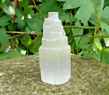 A Grade 10cm Natural Selenite Satin Spar Crystal Mountain - Angelic Realm