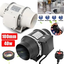 4" Quiet Inline Extractor Fan