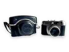 Halina Paulette Electric 35mm Film Camera 45mm F2.8 Lens Case Vintage Retro