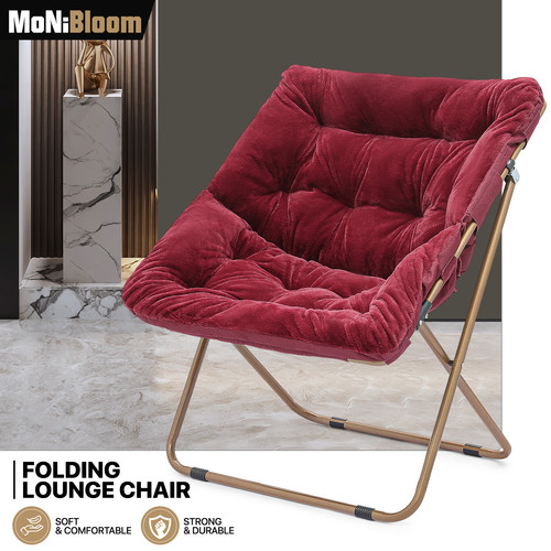 Red foldable saucer - red,