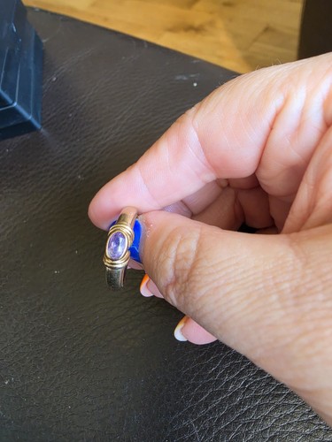 Vintage 9ct yellow gold - vintage, ribbed
