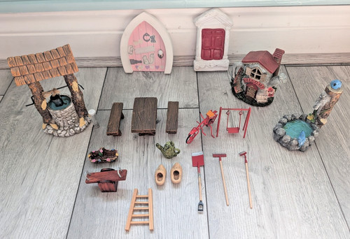 Fairy garden accessories set - fairy,