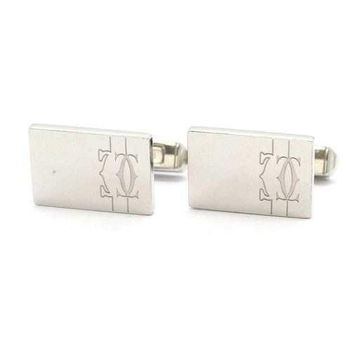 Cartier cufflinks sterling - cartier,