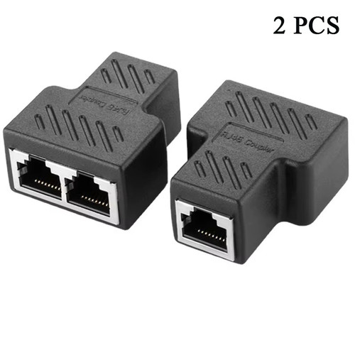 Rj45 splitter port - 2, ethernet
