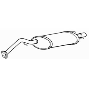 Quality rear exhaust silencer - rear,