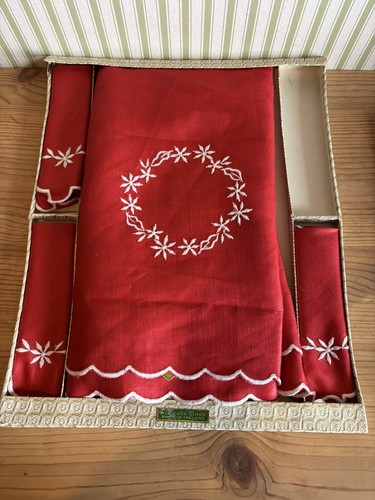 Vintage irish linen tablecloth - vintage,