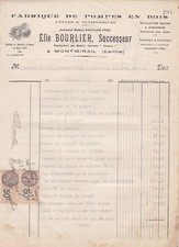 MONTMIRAIL ELIE BOURLIER WOODEN PUMP FACTORY BICYCLES ENGINES AMANCO