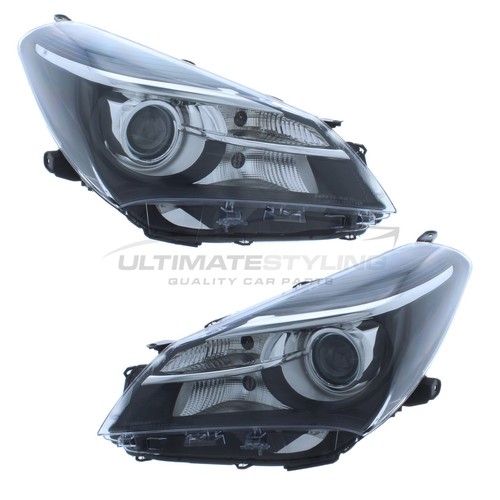 Headlights fits toyota yaris - fits,