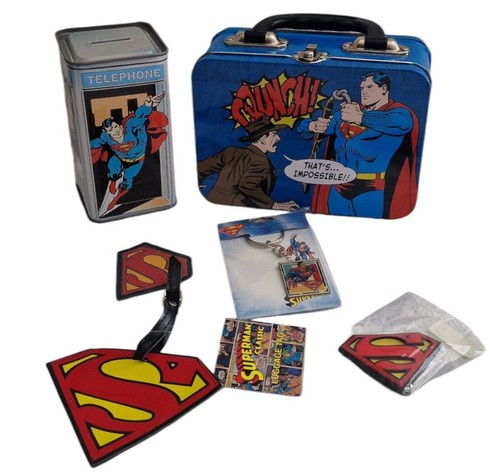 Superman lunch box money - superman,