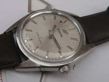 Enicar Star 17j large stainless steel vintage mens gents mans Swiss watch in EWO
