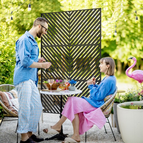 Metal privacy screen panel - metal,
