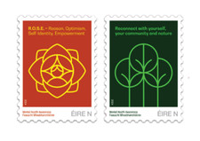 Ireland 2024 N Rate Irish Stamp Pair Mental Health Awareness