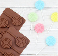 Swirl Silicone Lollipop mould