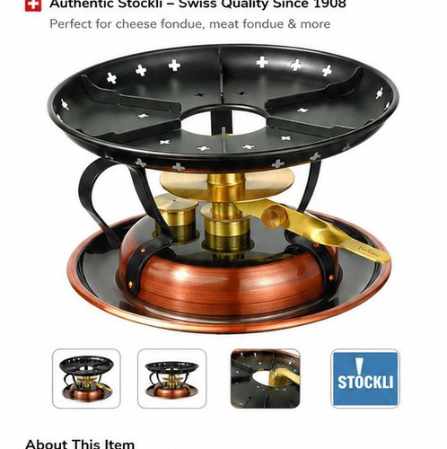 Stöckli rechaud fondue wick - fondue,
