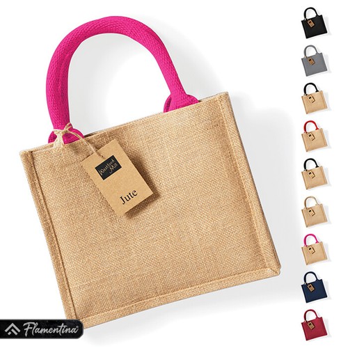 Jute mini gift bag - gift,