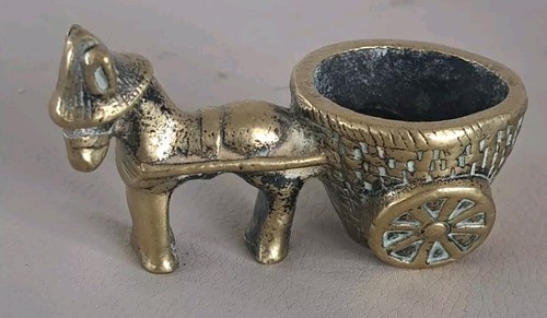 Brass donkey cart match - brass, cart,