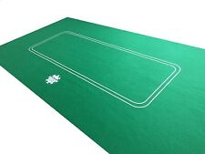 POKERCHIPSHOP HUGE GREEN TEXAS HOLD EM / POKER FELT - BAIZE LAYOUT 180cm 90cm