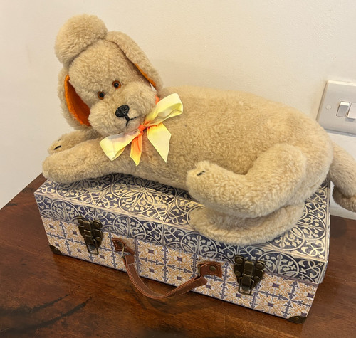 Vintage poodle dog soft toy - dog,
