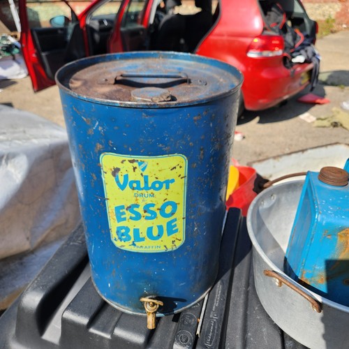 Valor esso blue paraffin drum - esso,
