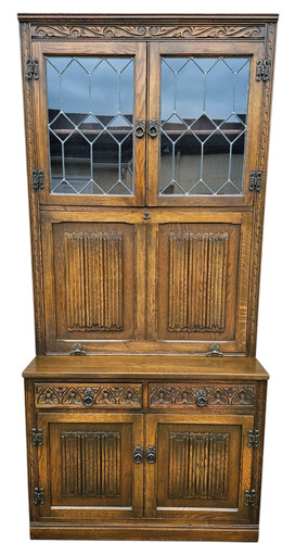 Antique desk tudor hutch - antique,