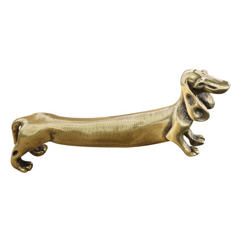 Brass dachshund figurine - ,