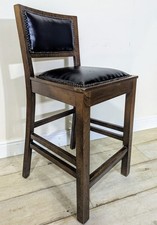 Single Bar Chair Stool Wooden Tall Breakfast Stool Pub Bar Seat FREE POSTAGE 