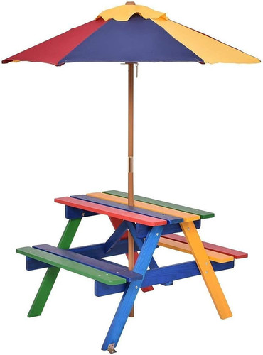 Kids picnic table garden - picnic, table,