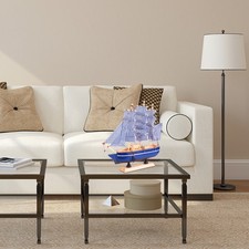 1Pc Wooden Sailboat Model