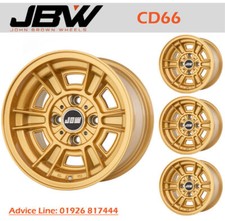 7x 13 JBW CD66 Wheels 4 x 98 PCD Set of 4 Gold