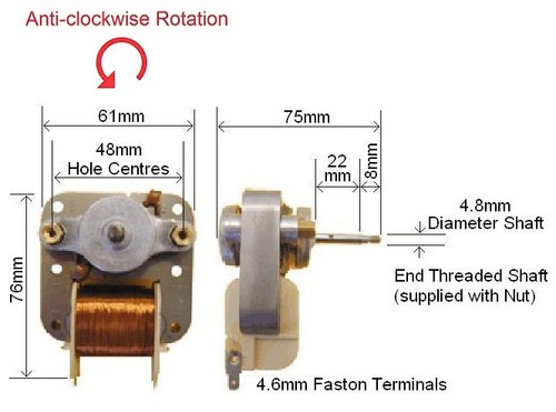 Shaded pole motor - pole,
