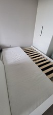 single bed frame with mattress