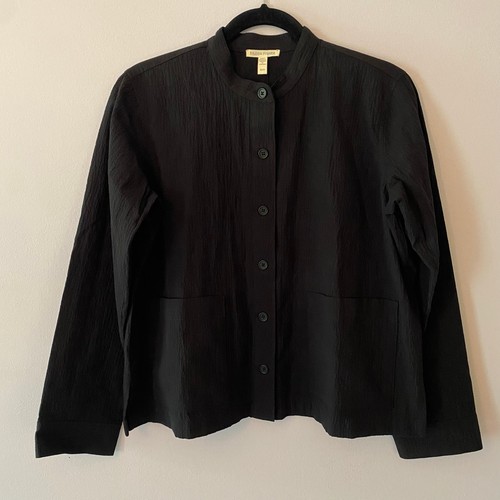 Eileen fisher black crepe - eileen,