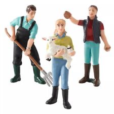 3pcs Model Toys Farmer Farm Country Action Figures Decoration Display People