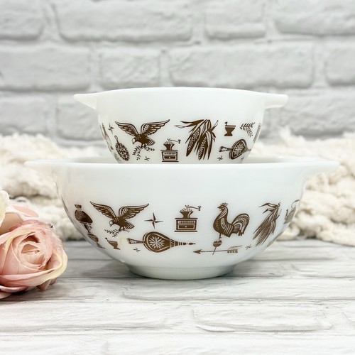 Vintage pyrex early american - vintage,