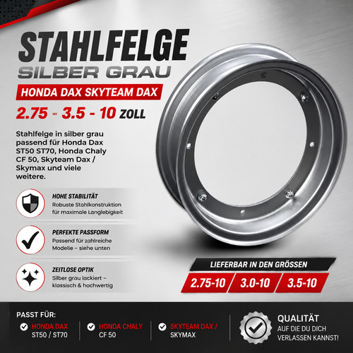 Steel rim silver - , honda